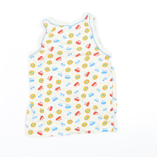 Mothercare Boys White   Basic Tank Size 4-5 Years