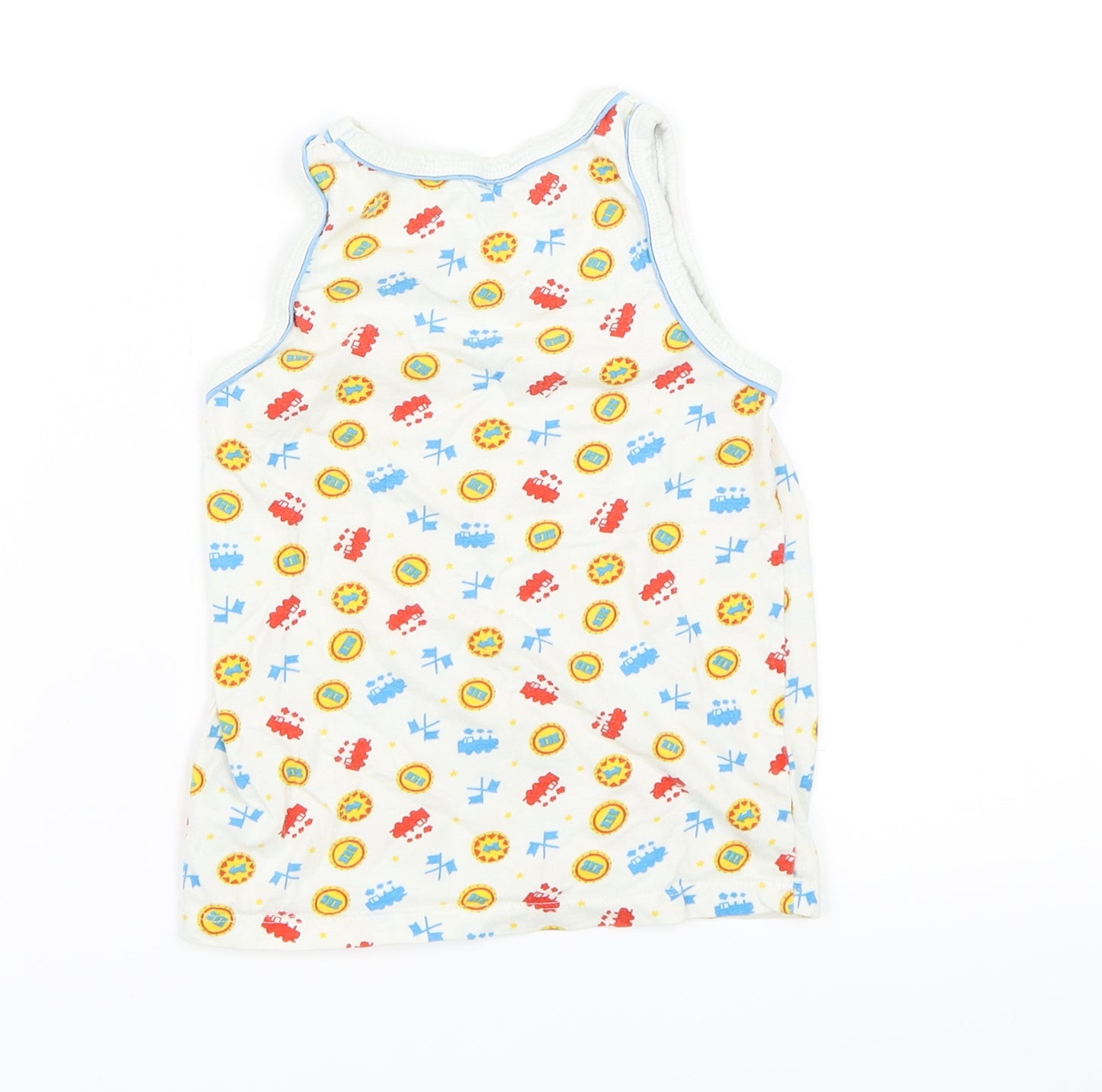 Mothercare Boys White   Basic Tank Size 4-5 Years