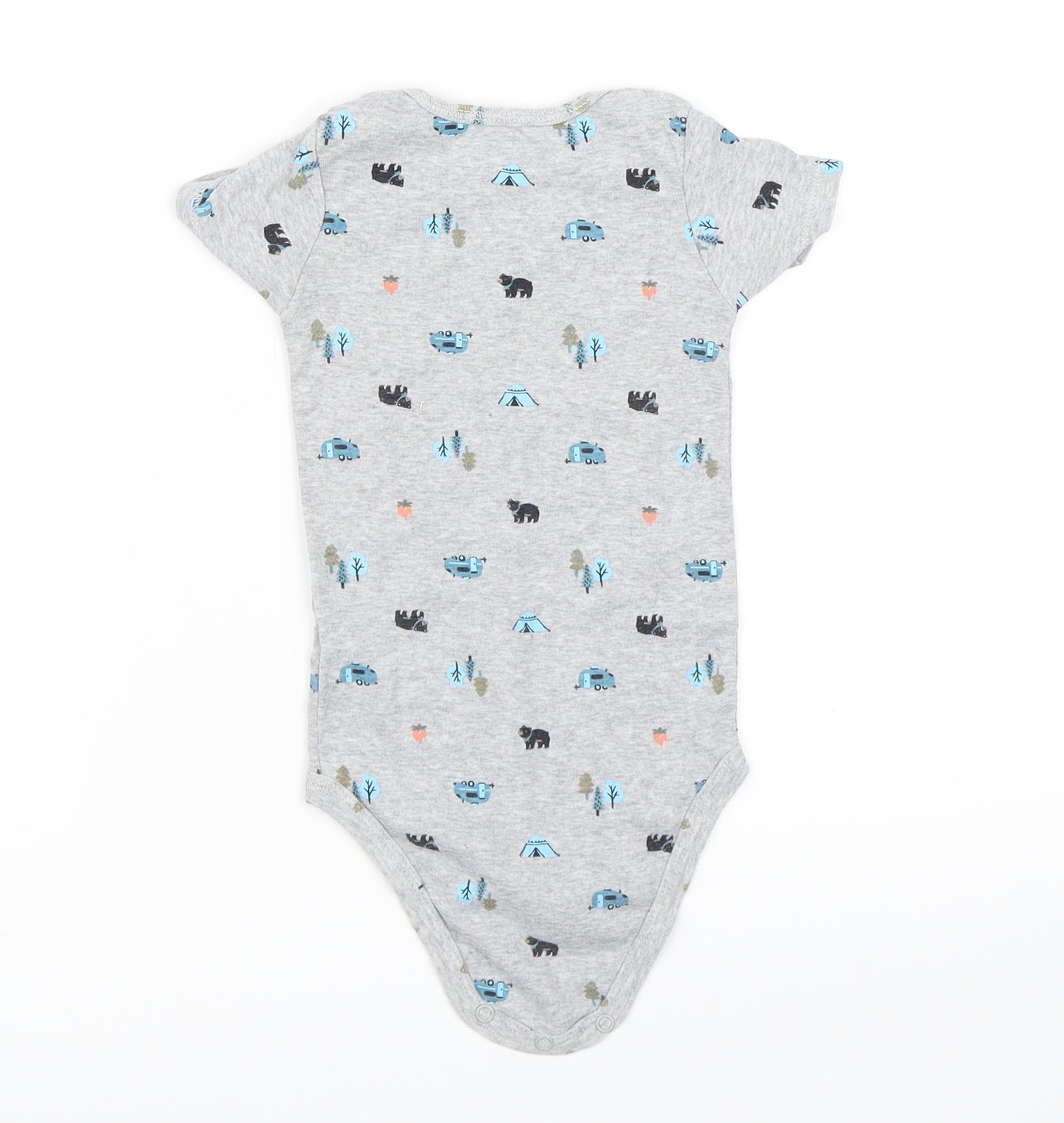 Carter's Boys Grey   Babygrow One-Piece Size 18 Months