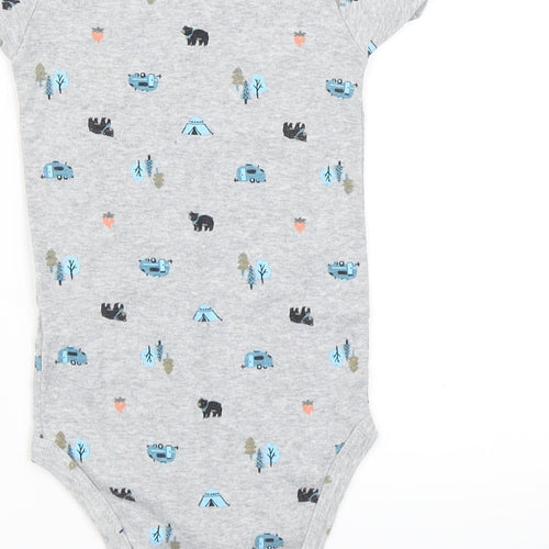 Carter's Boys Grey   Babygrow One-Piece Size 18 Months