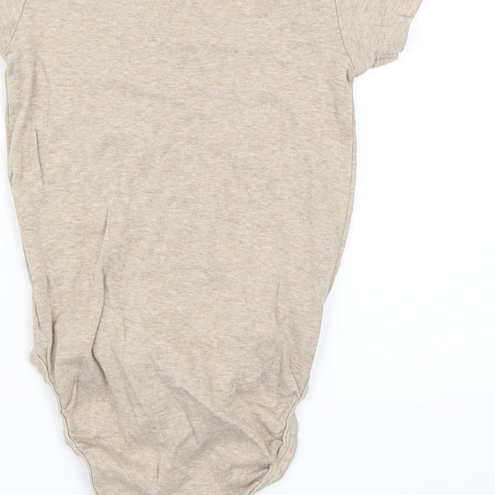 H&M Boys Beige   Babygrow One-Piece Size 12-18 Months