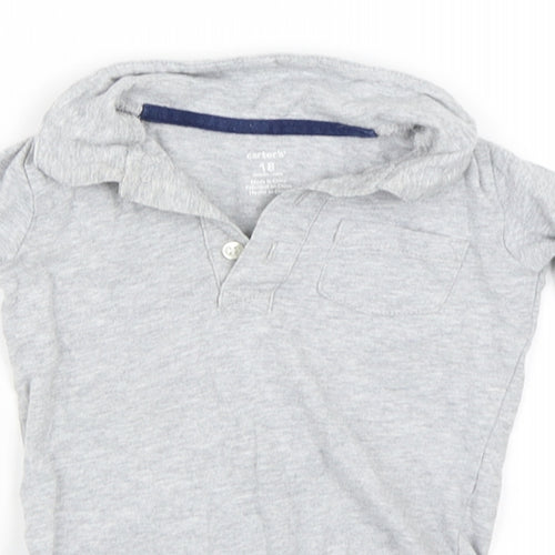 Carter's Boys Grey   Babygrow One-Piece Size 18 Months