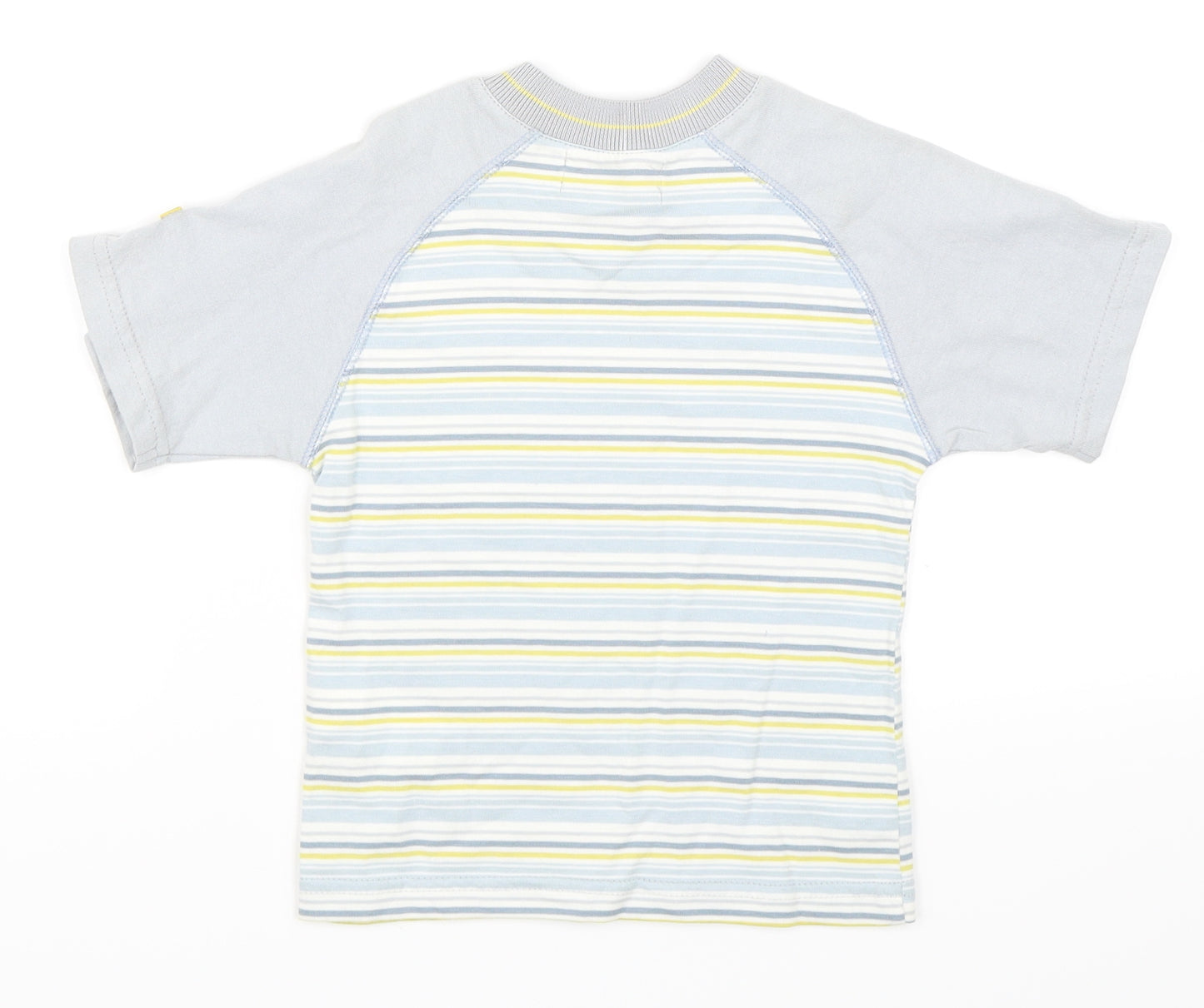 Berlingot Boys Grey Striped  Basic T-Shirt Size S