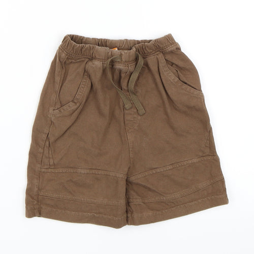 Mini Mode Boys Brown   Sweat Shorts Size 4-5 Years