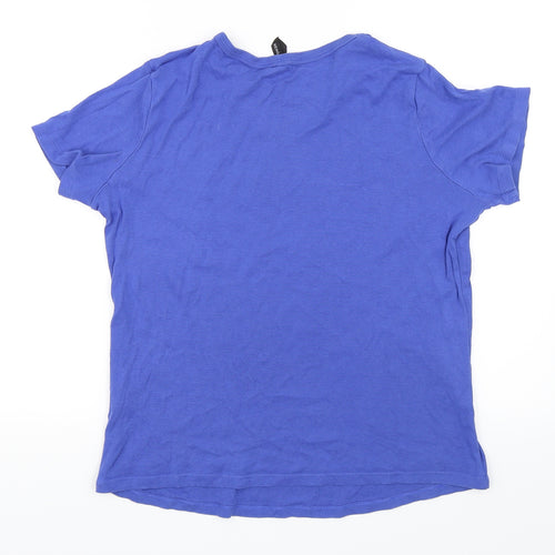 Marks & Spencer Womens Blue   Basic T-Shirt Size 18