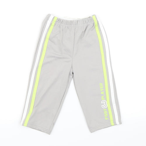 3 Foot Player Boys Grey   Sweatpants Trousers Size 2 Years