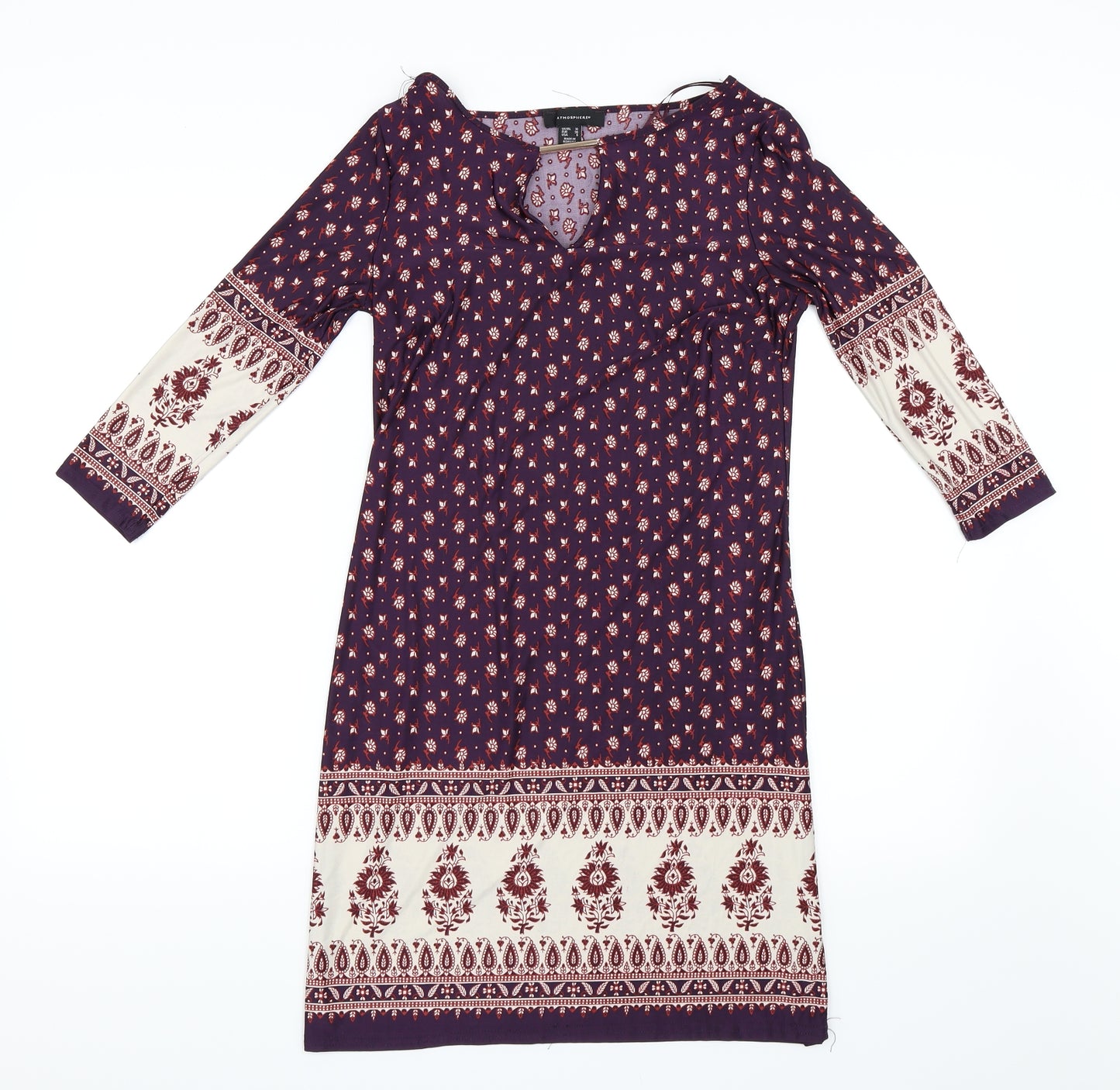 Atmosphere Womens Purple Floral  Bodycon  Size 10