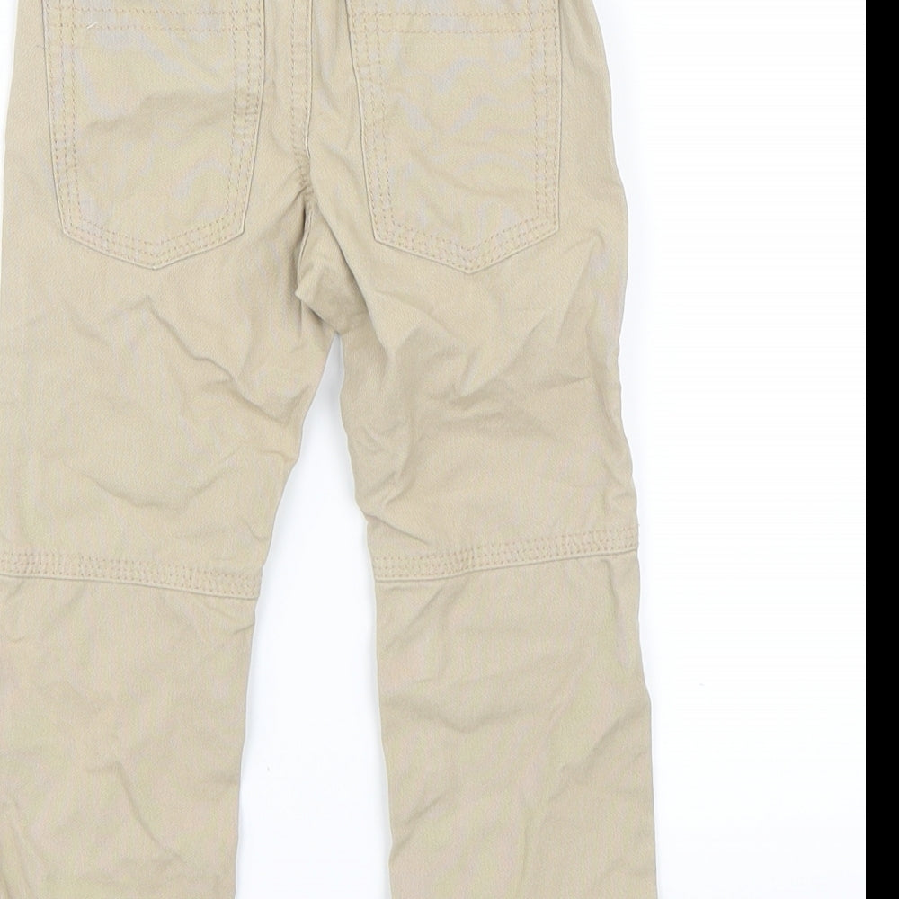 Vertbaudet Boys Beige   Cargo Trousers Size 3 Years