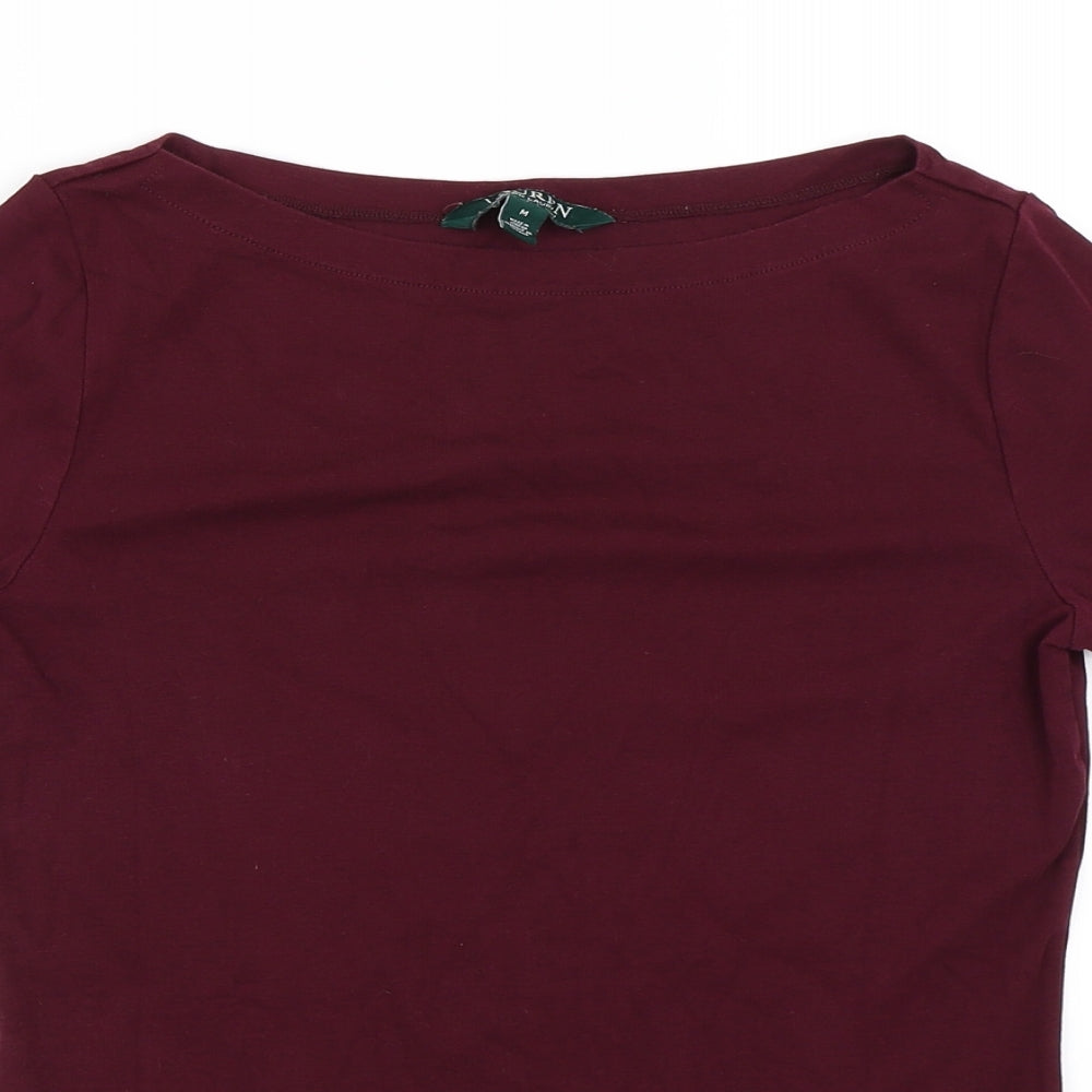 Ralph Lauren Womens Red   Basic T-Shirt Size M