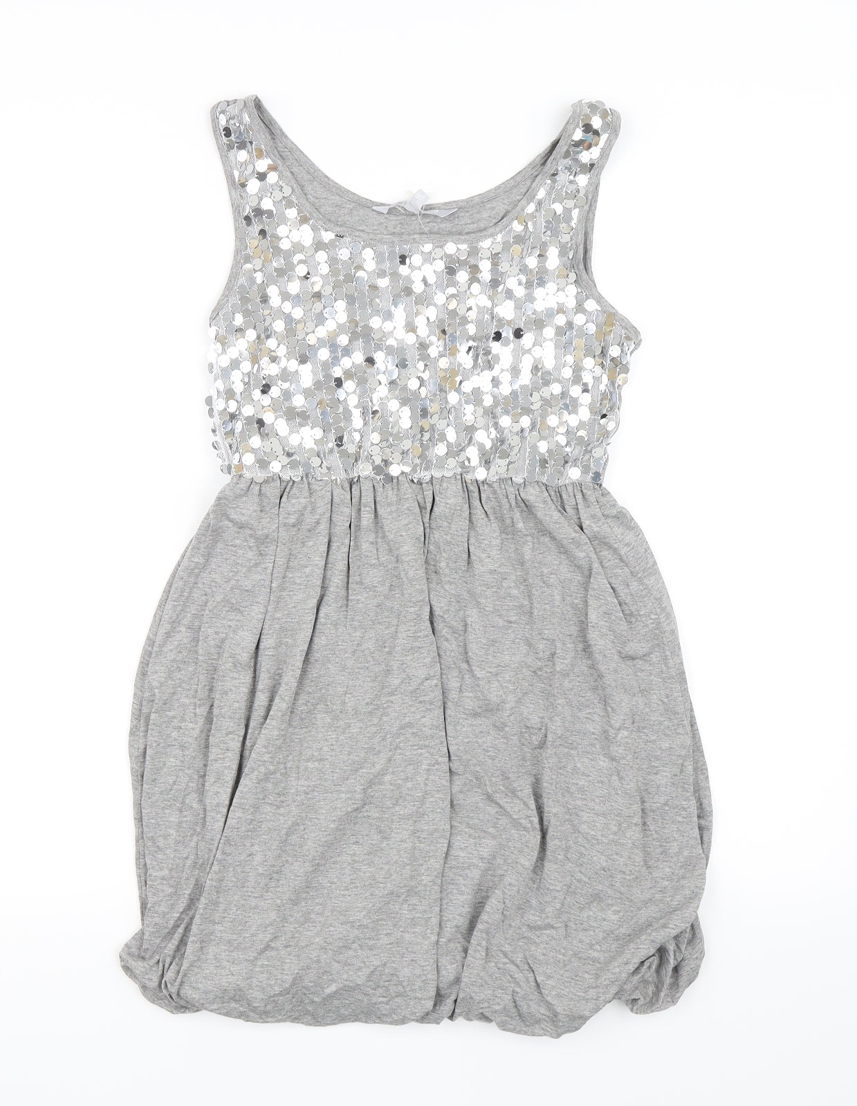Red Herring Girls Grey   Skater Dress  Size 14 Years
