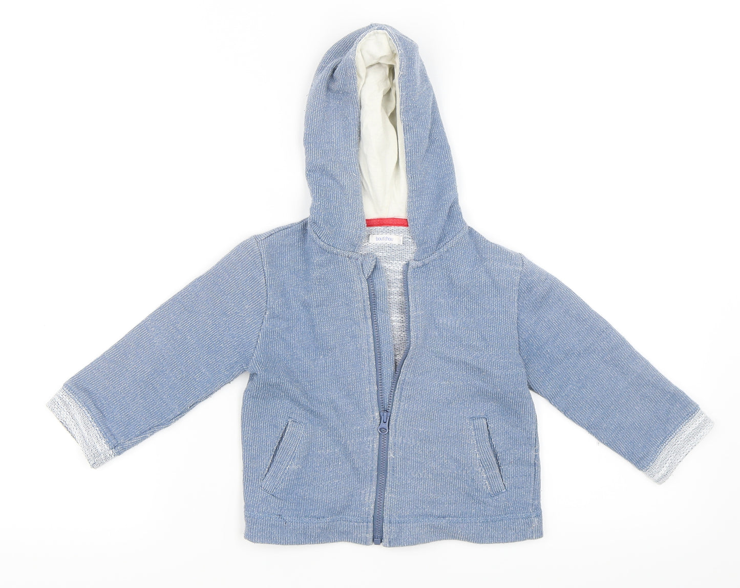 Bout'chou Boys Blue   Full Zip Hoodie Size 2 Years