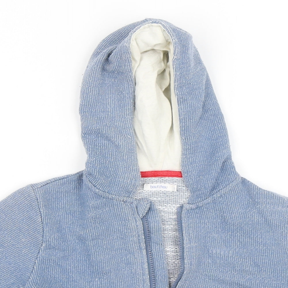 Bout'chou Boys Blue   Full Zip Hoodie Size 2 Years