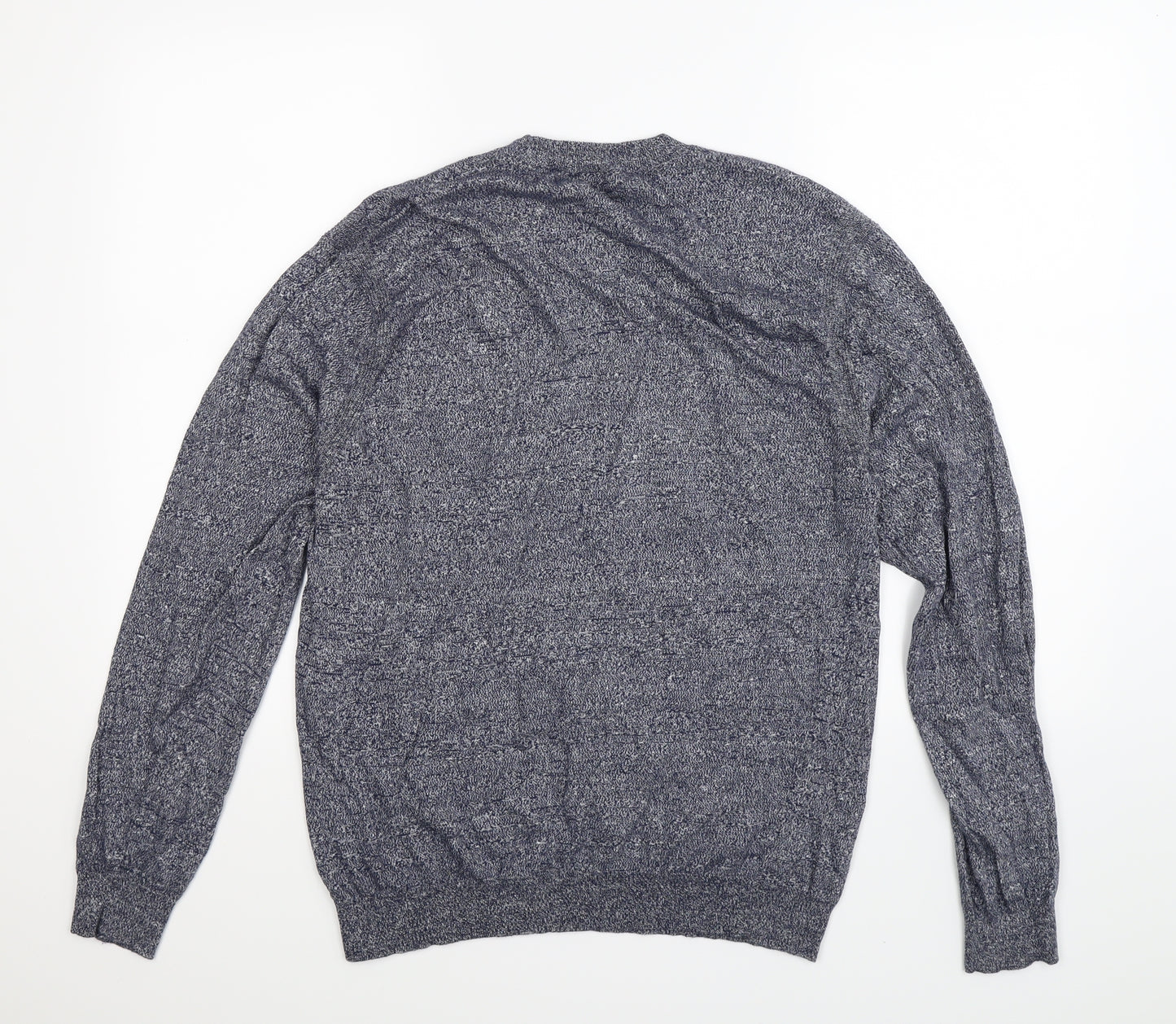 NICOLE FARHI Mens Blue  Knit Pullover Jumper Size L