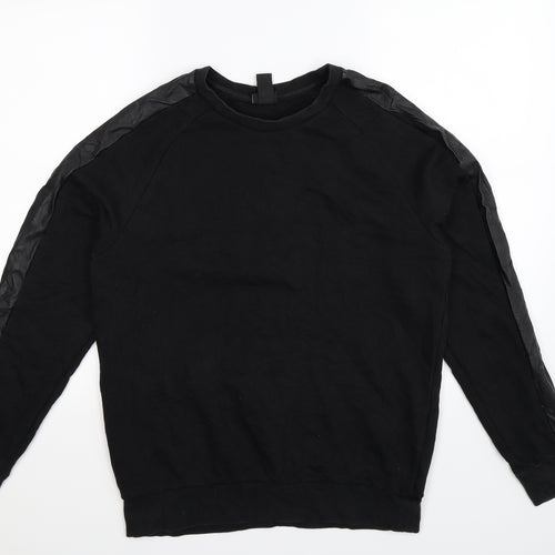 H&M Mens Black   Pullover Sweatshirt Size M
