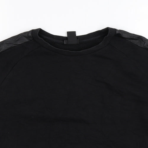 H&M Mens Black   Pullover Sweatshirt Size M