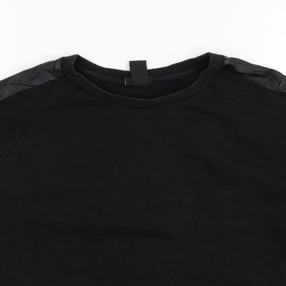 H&M Mens Black   Pullover Sweatshirt Size M