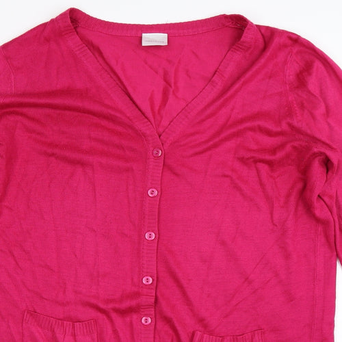 Wardrobe Womens Pink  Knit Cardigan Jumper Size 22