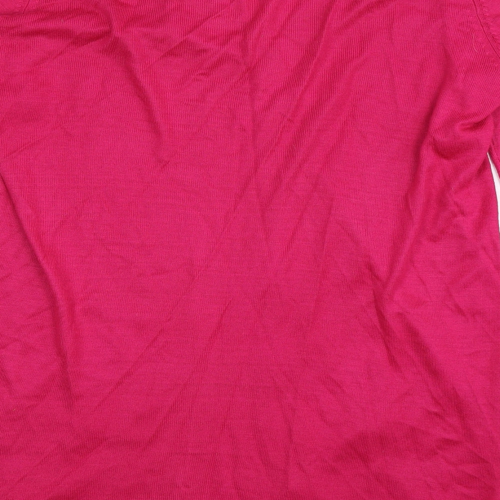 Wardrobe Womens Pink  Knit Cardigan Jumper Size 22
