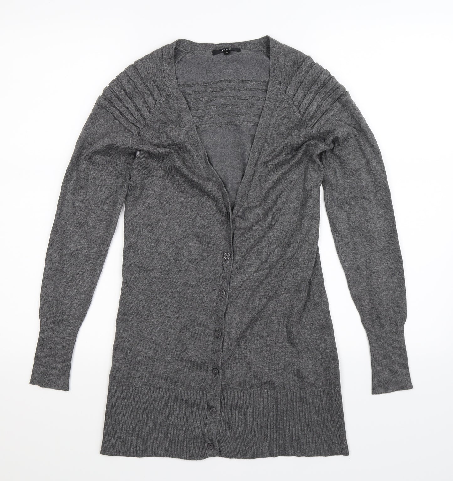 Linea Womens Grey  Knit Cardigan Jumper Size S