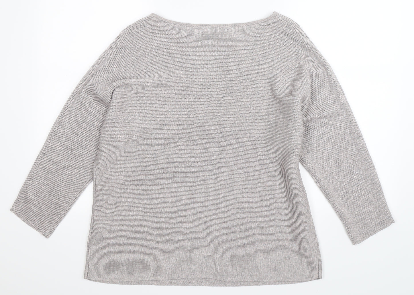 H&M Womens Grey  Knit Pullover Jumper Size M