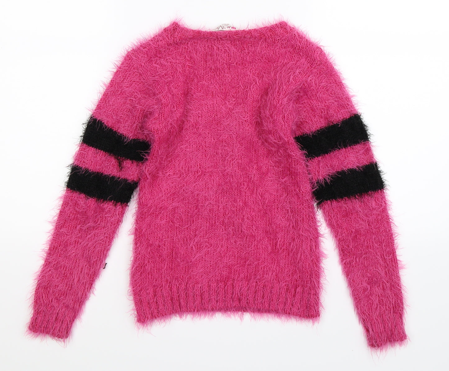 Love Me Girls Pink  Knit Pullover Jumper Size 9-10 Years