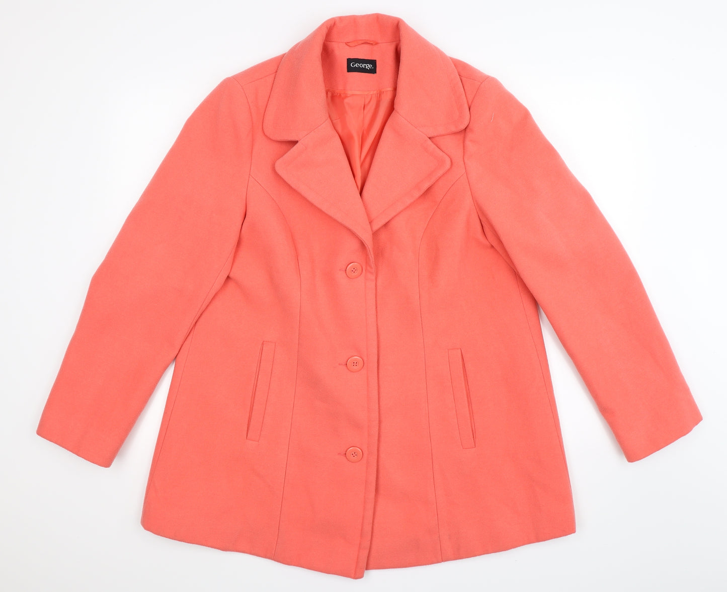George Womens Pink   Jacket Coat Size 16