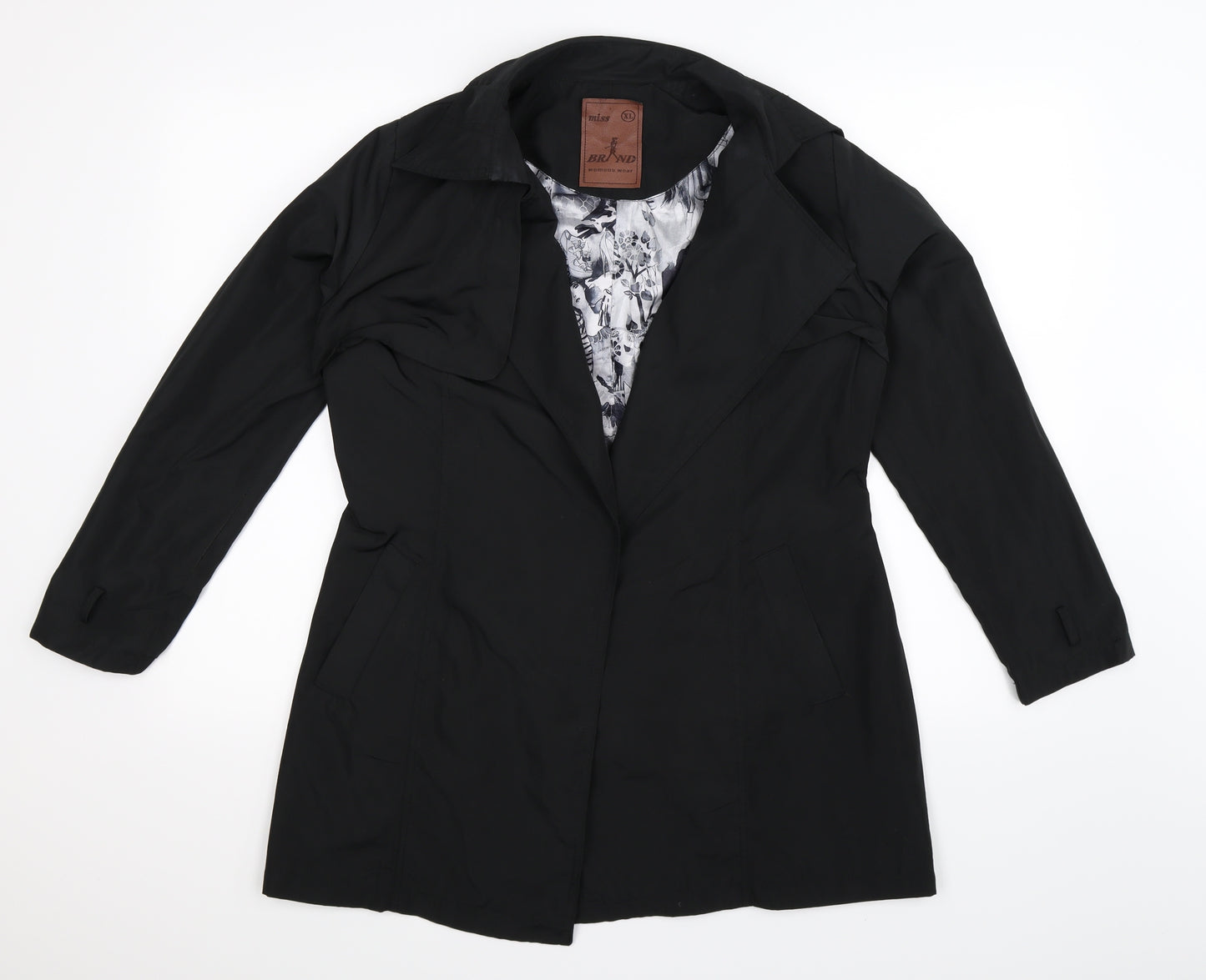 Miss Brand Womens Black   Jacket  Size XL