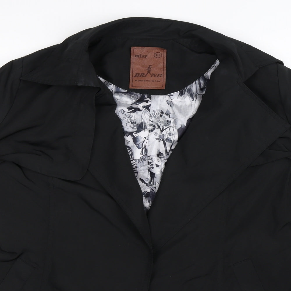 Miss Brand Womens Black   Jacket  Size XL