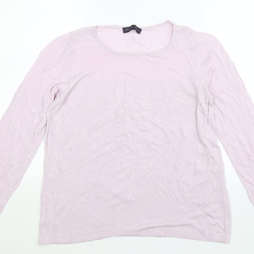 Marks and Spencer Womens Purple  Knit Pullover Jumper Size 16