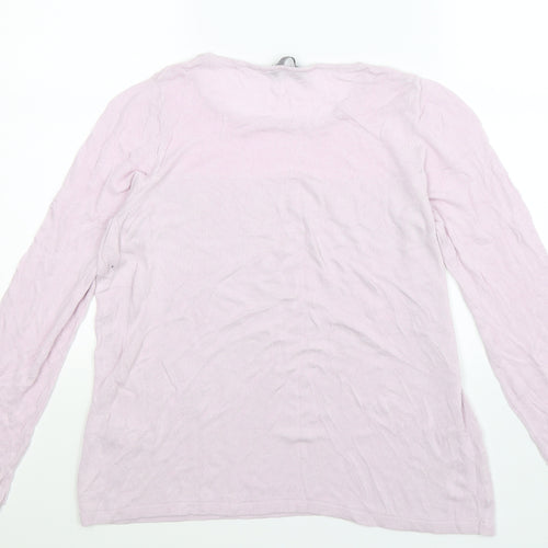 Marks and Spencer Womens Purple  Knit Pullover Jumper Size 16