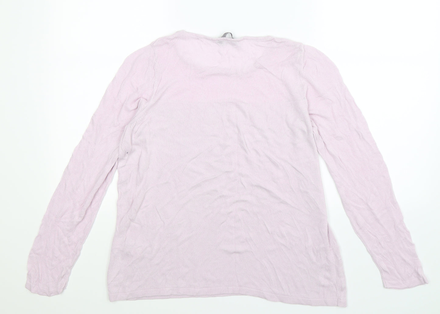 Marks and Spencer Womens Purple  Knit Pullover Jumper Size 16