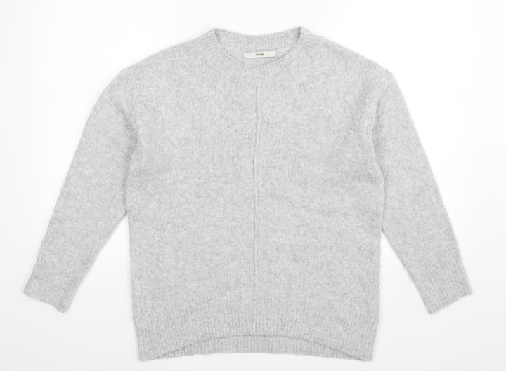 George Womens Grey Knit Pullover Jumper Size S