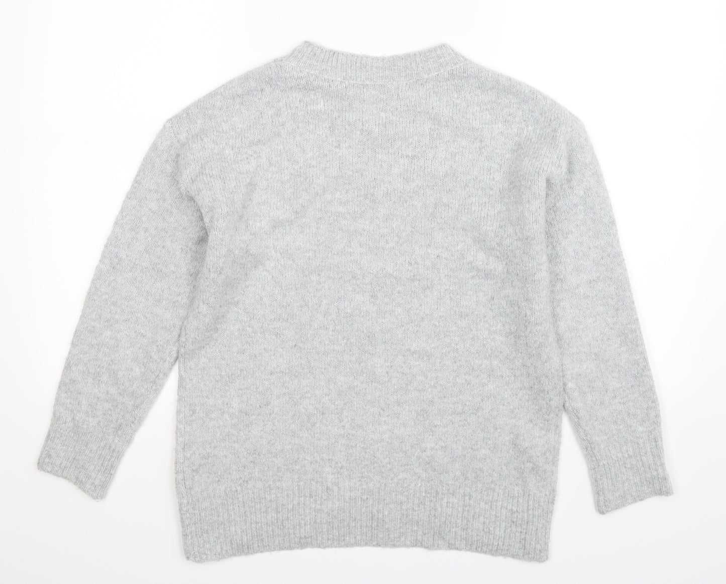 George Womens Grey  Knit Pullover Jumper Size S
