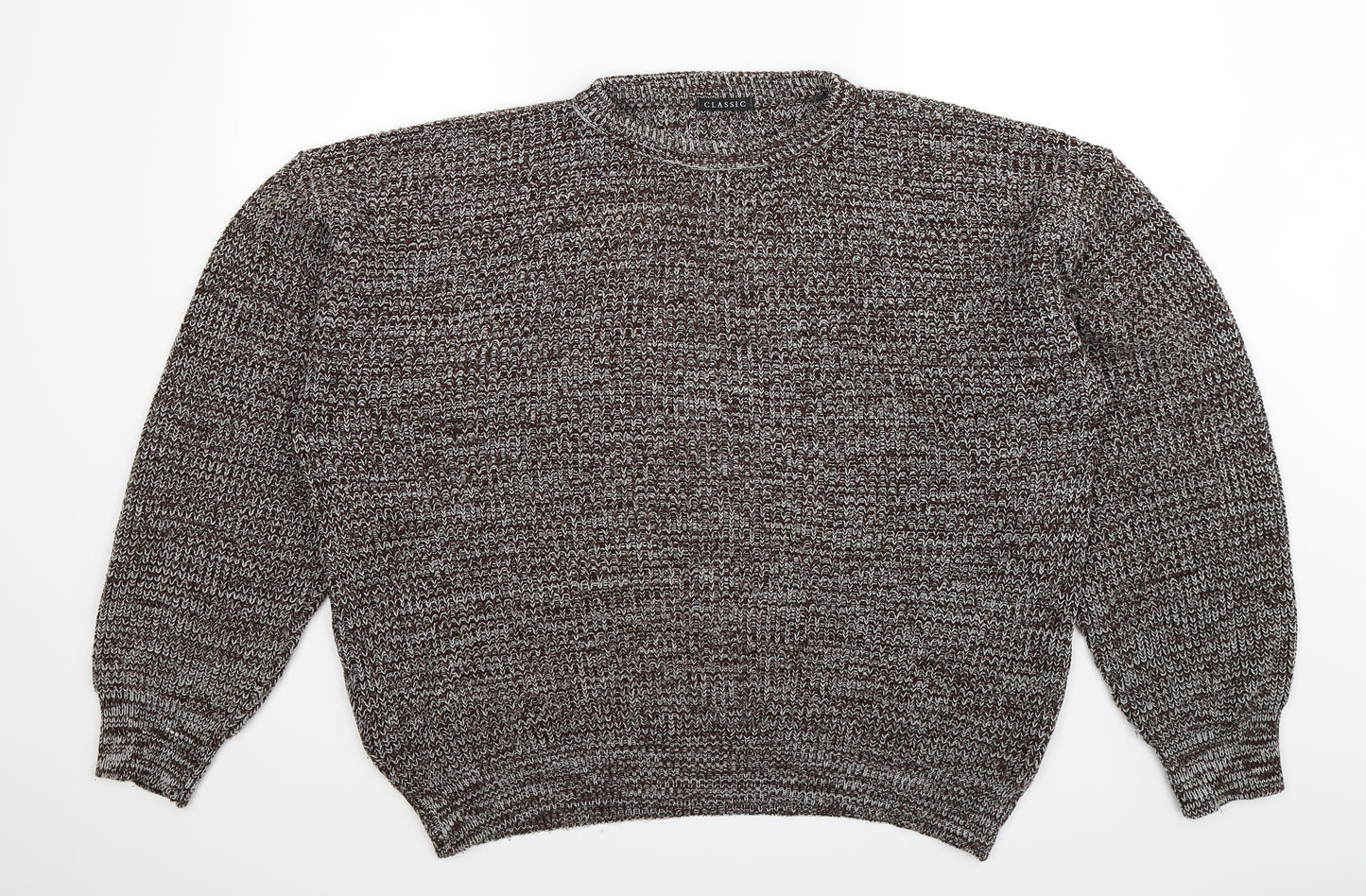 Preworn Mens Brown  Knit Pullover Jumper Size XL