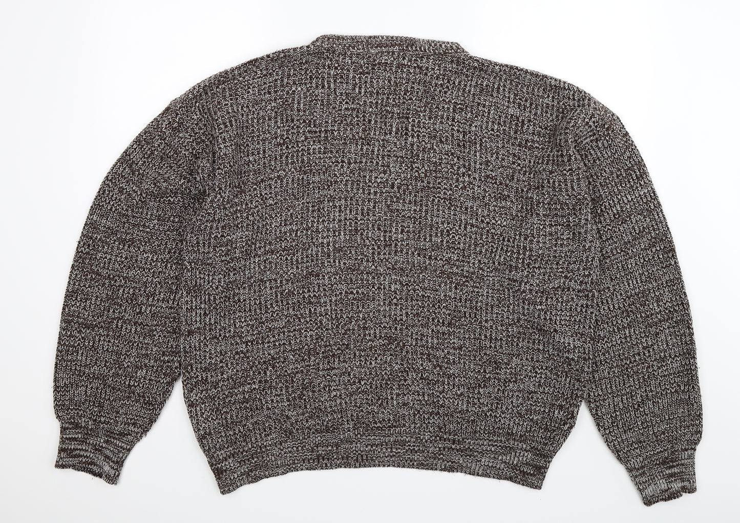 Preworn Mens Brown  Knit Pullover Jumper Size XL