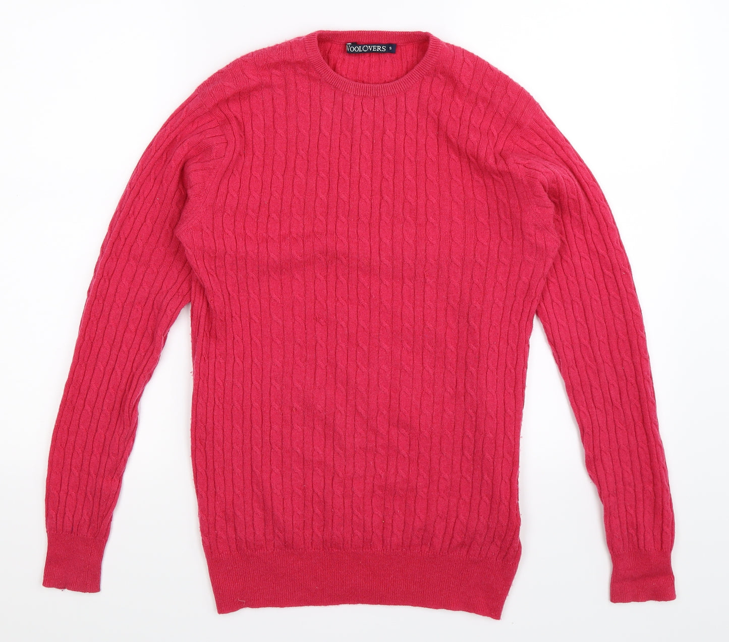 Woolovers Womens Pink  Knit Pullover Jumper Size S