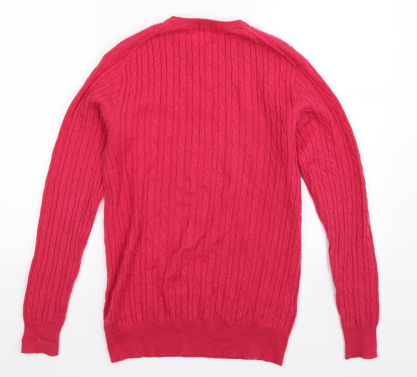 Woolovers Womens Pink  Knit Pullover Jumper Size S