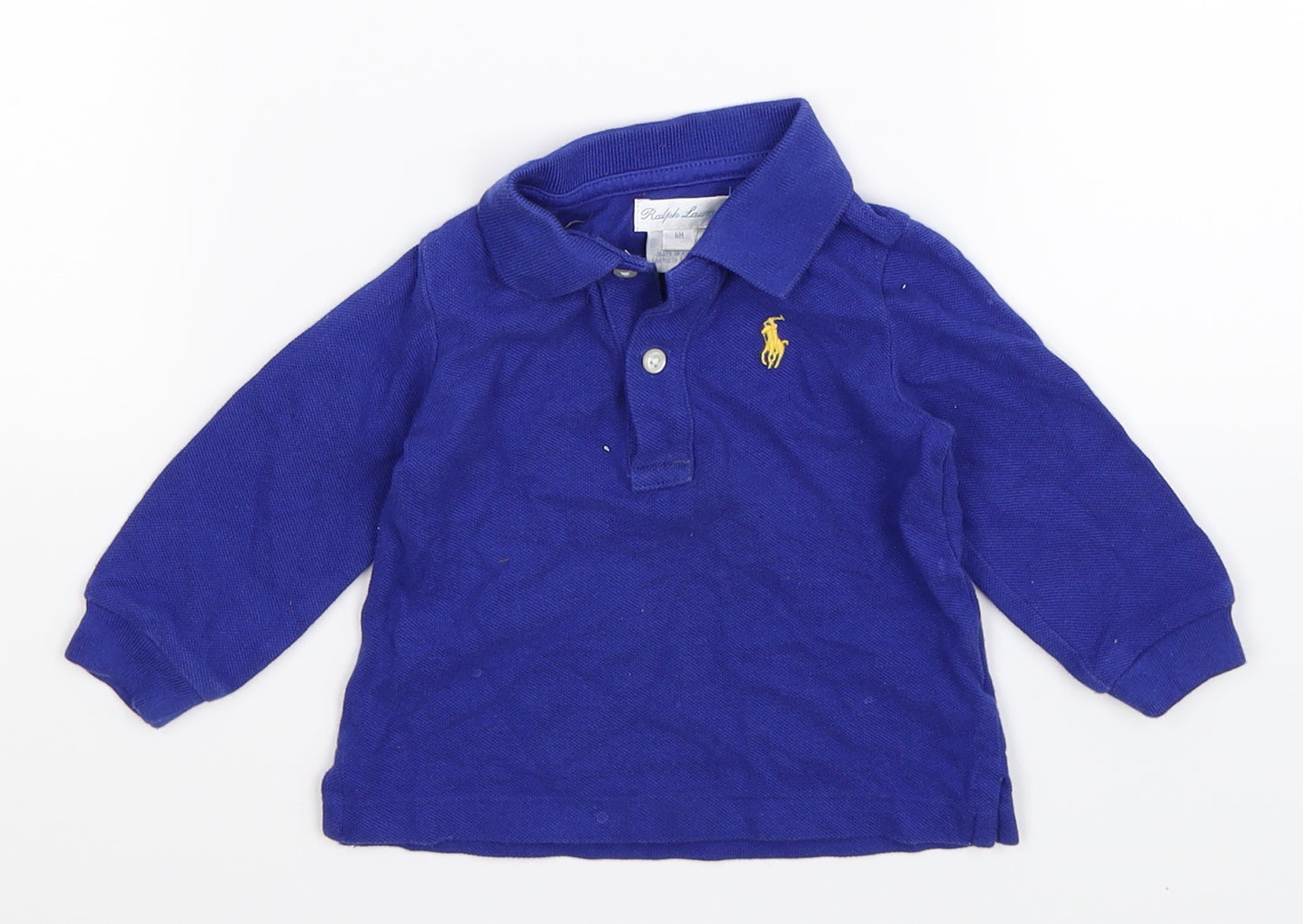 Ralph Lauren Boys Blue   Basic Polo Size 6-9 Months