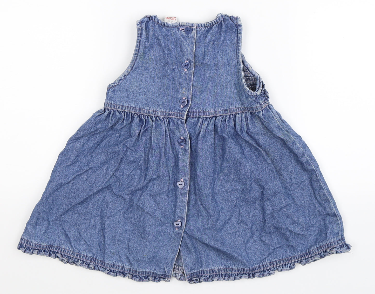 NEXT Girls Blue  Denim Fit & Flare  Size 6-9 Months