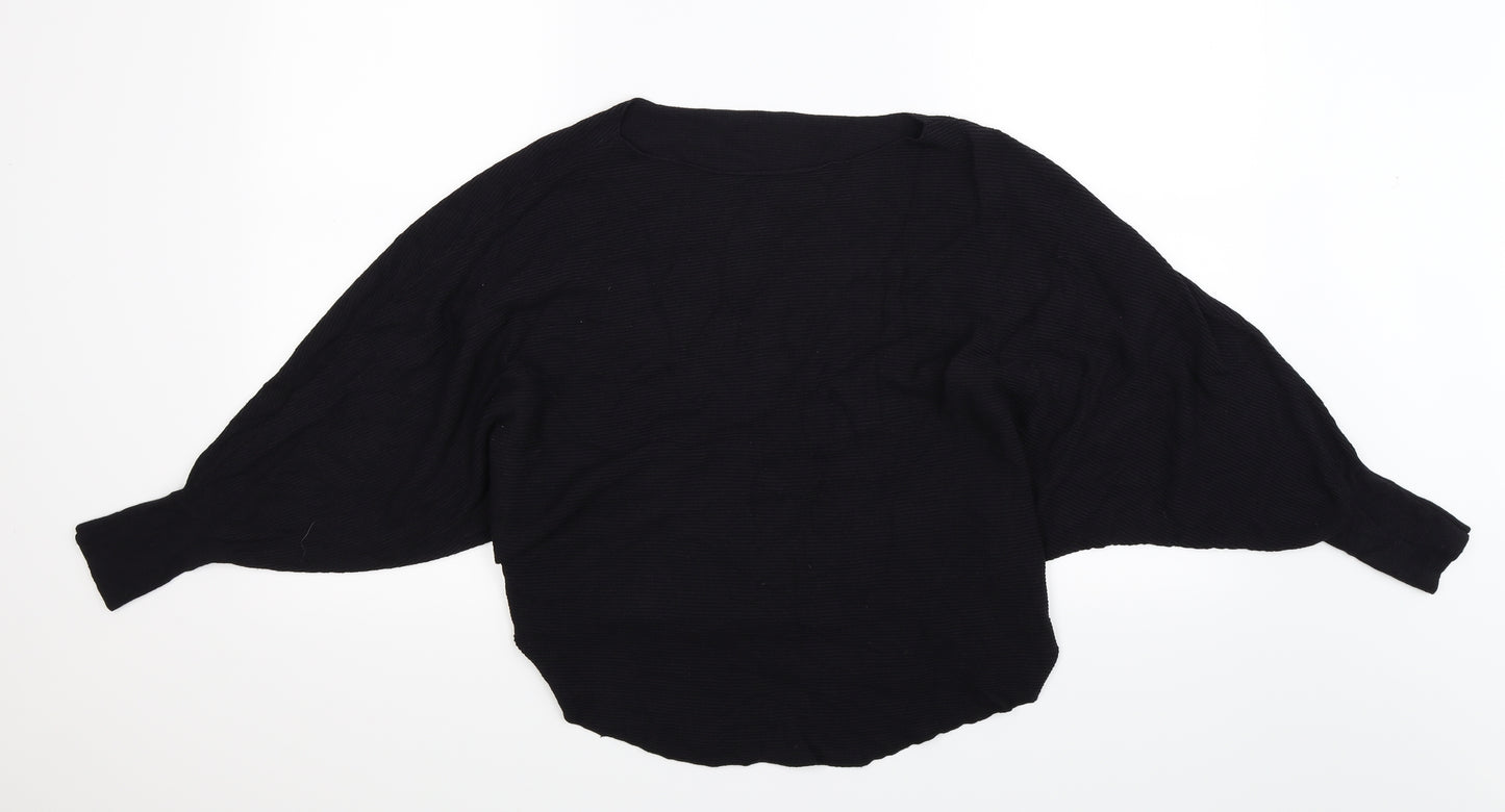Preworn Womens Black  Knit Pullover Jumper Size M