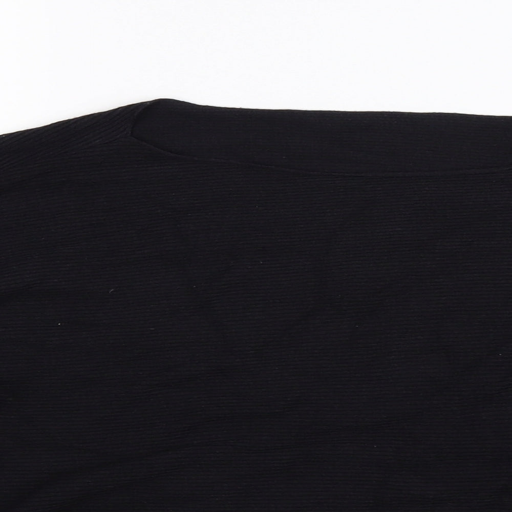 Preworn Womens Black  Knit Pullover Jumper Size M