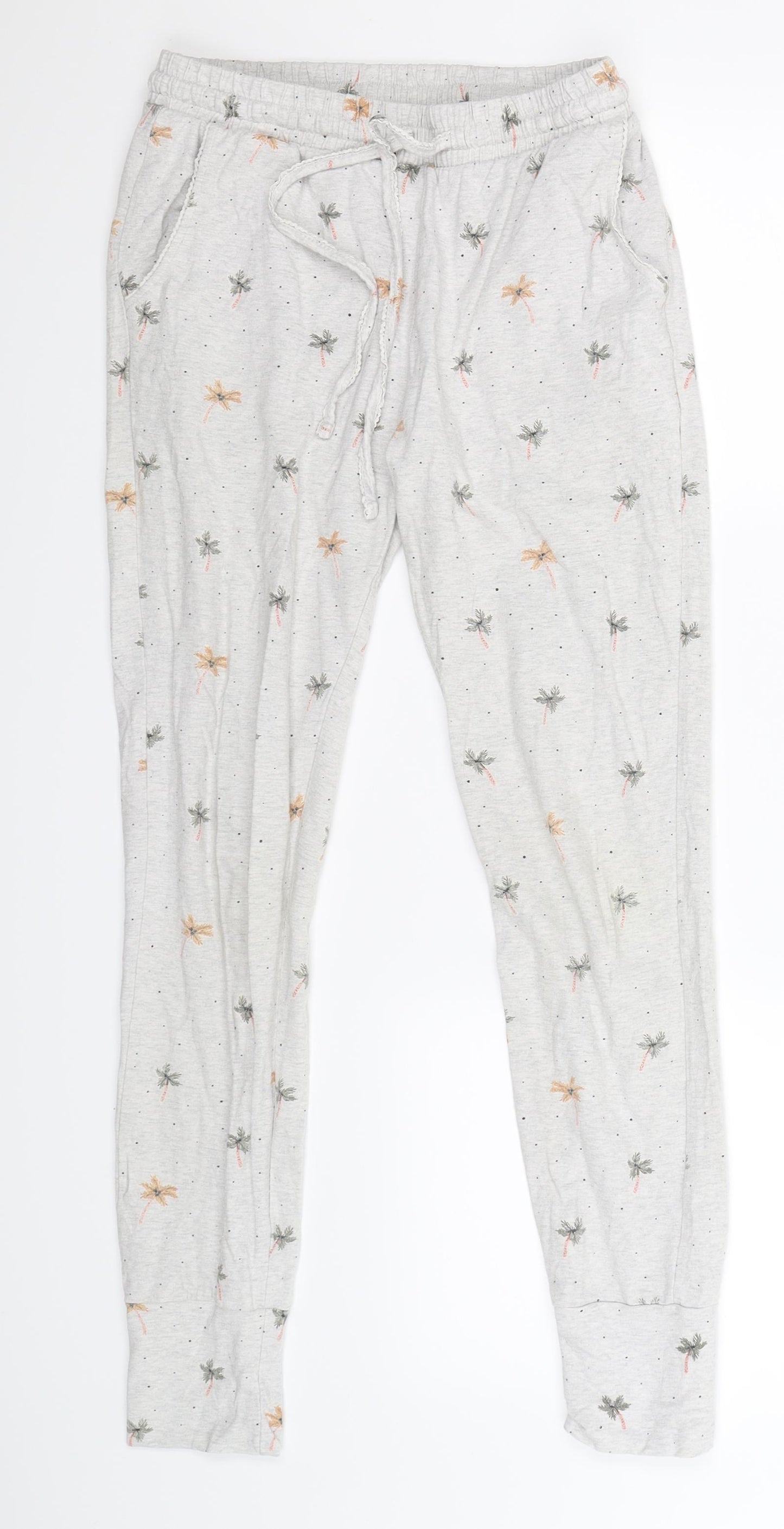 Fat Face Womens Grey Floral  Cami Lounge Pants Size 6