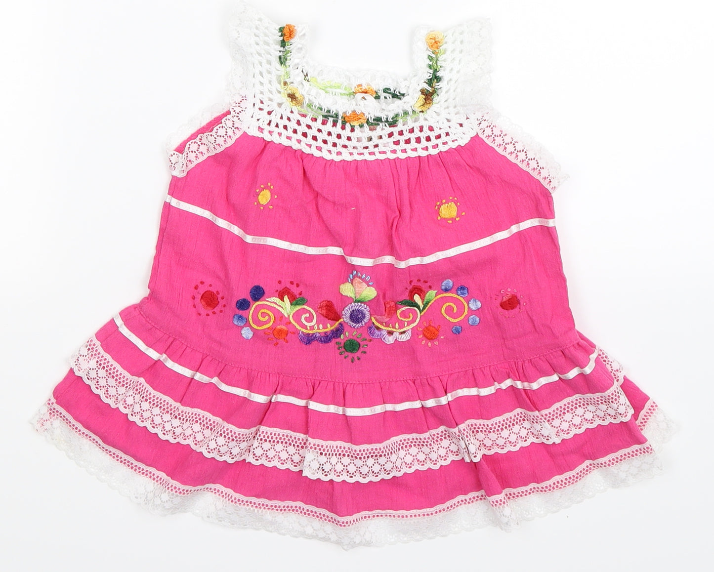 Preworn Girls Pink   Fit & Flare  Size 2 Years