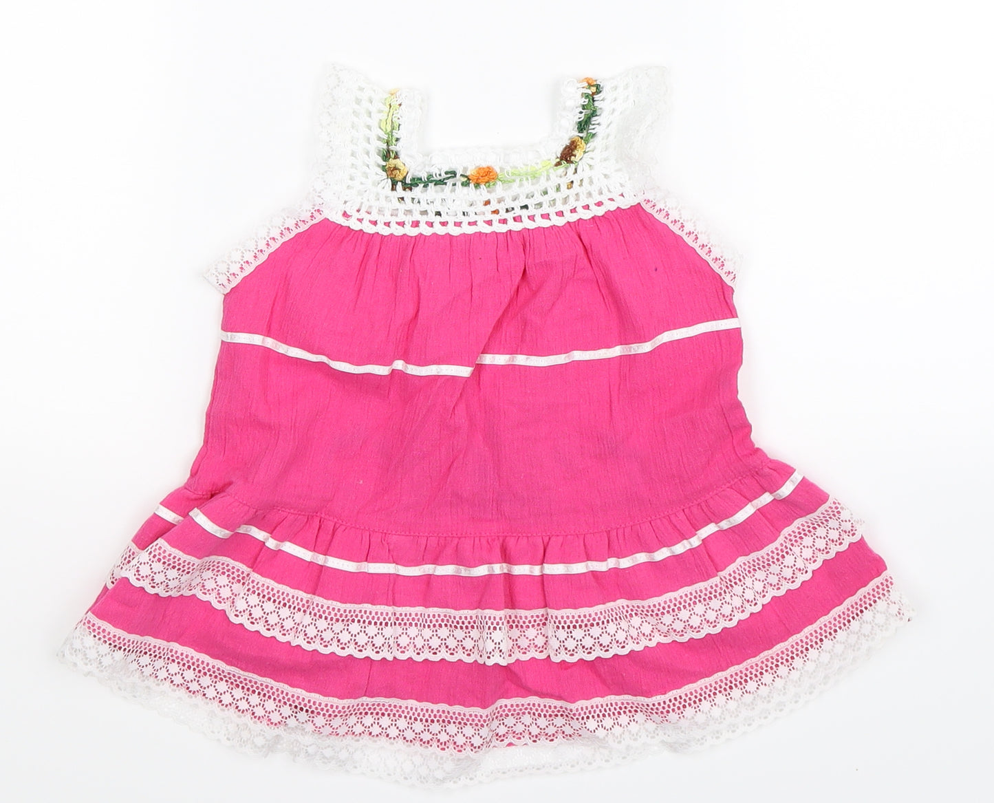 Preworn Girls Pink   Fit & Flare  Size 2 Years