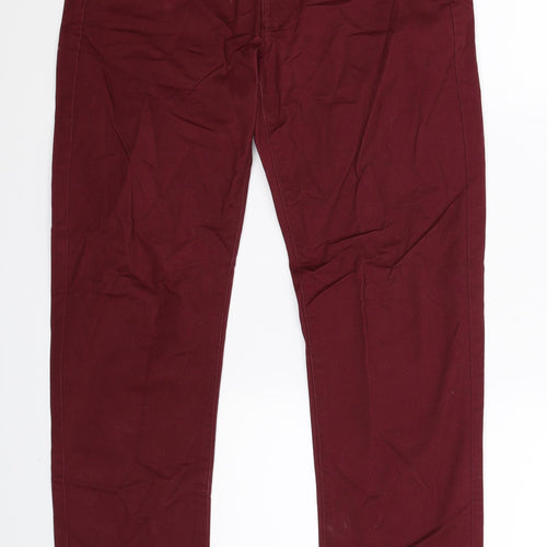 Burton Mens Brown   Chino Trousers Size 28 L32 in