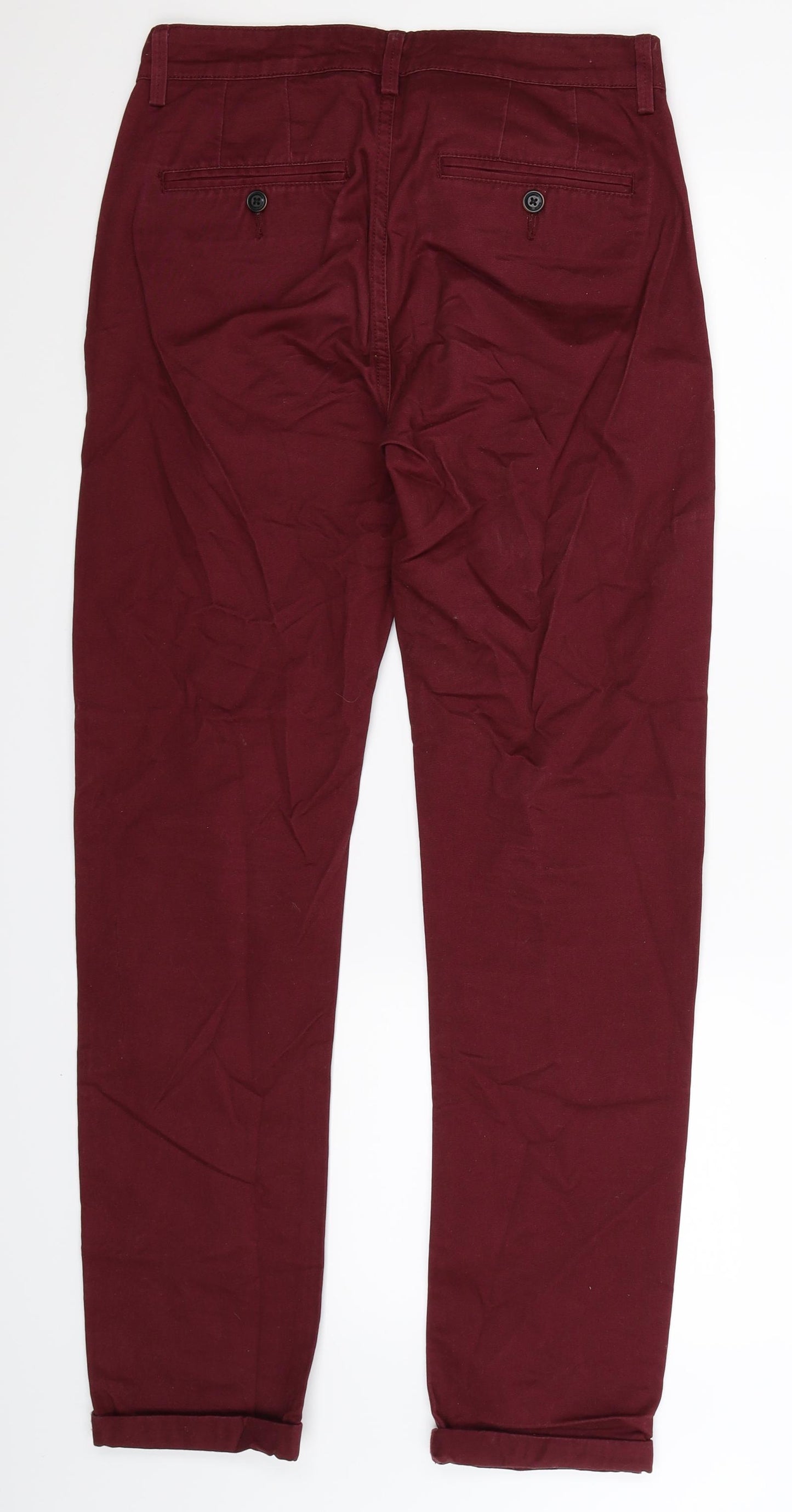 Burton Mens Brown   Chino Trousers Size 28 L32 in