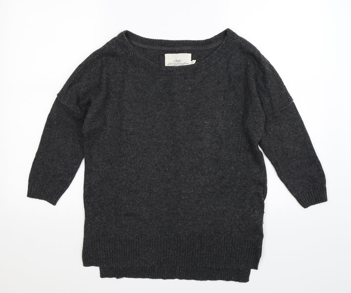H&M Womens Grey  Knit Pullover Jumper Size XS