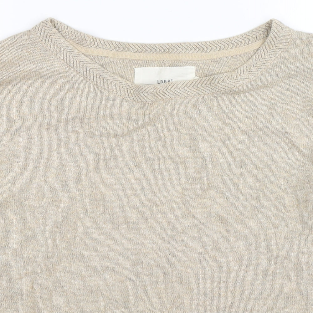 H&M Womens Beige  Knit Pullover Jumper Size XS