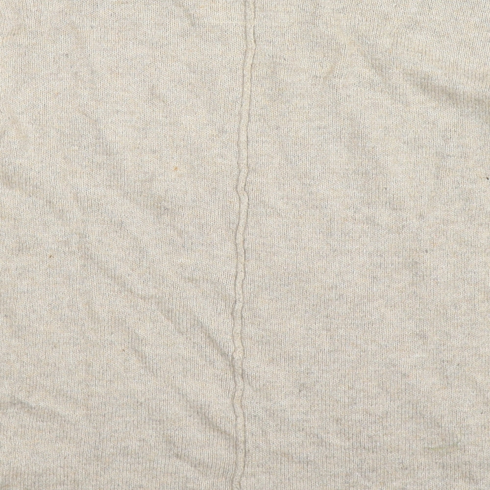 H&M Womens Beige  Knit Pullover Jumper Size XS