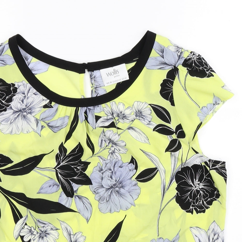 Wallis Womens Multicoloured Floral  Basic Tank Size 16